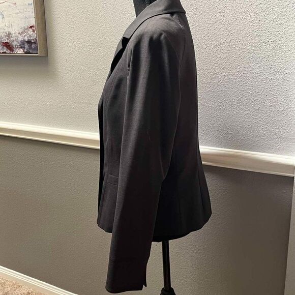 WWORTH Gray Wool Long Sleeve Button Down  Blazer size 8 - Picture 4 of 16
